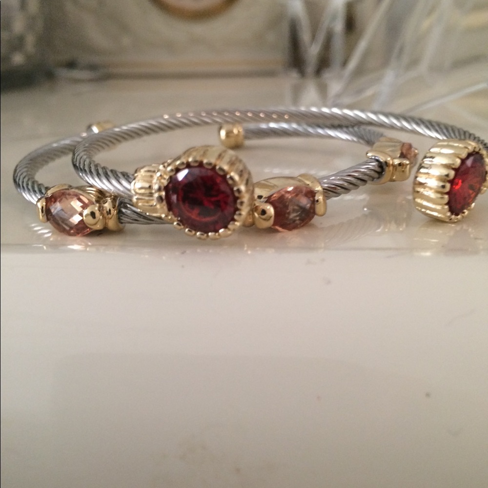 Gorgeous Silver  and Gold Bangle bracelets